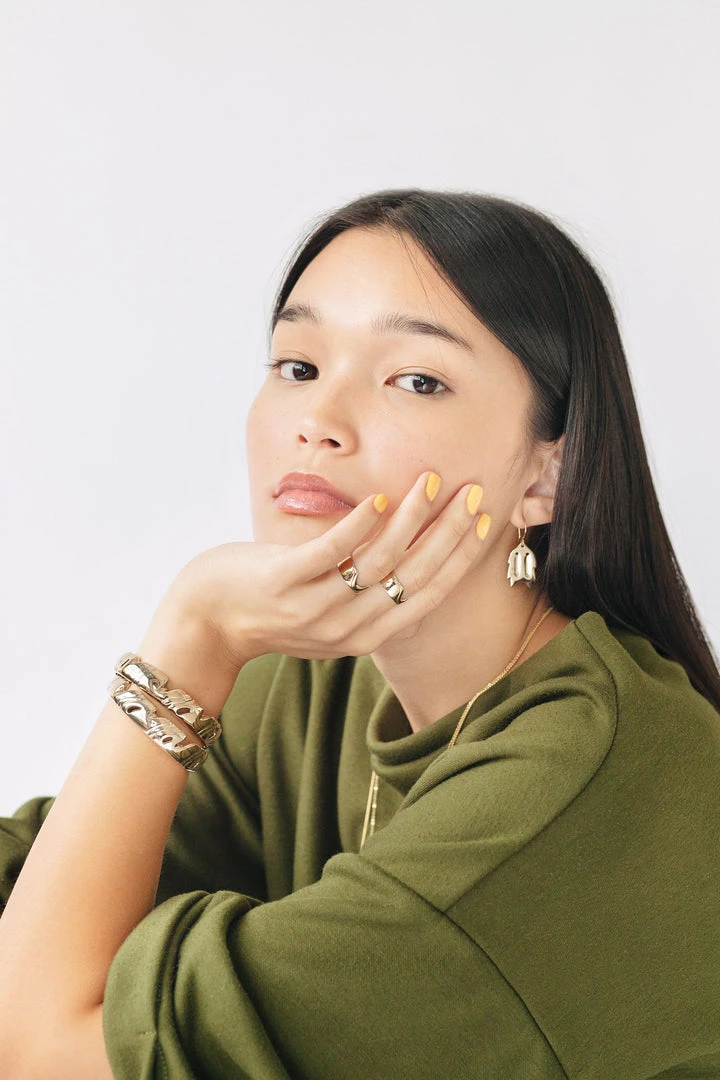 L.Greenwalt Jewelry Special Occasion Monstera Gap Ring L.Greenwalt Jewelry Special Occasion Monstera Gap Ring