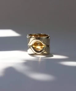 L.Greenwalt Jewelry Special Occasion Monstera Gap Ring 7 L.Greenwalt Jewelry Special Occasion Monstera Gap Ring