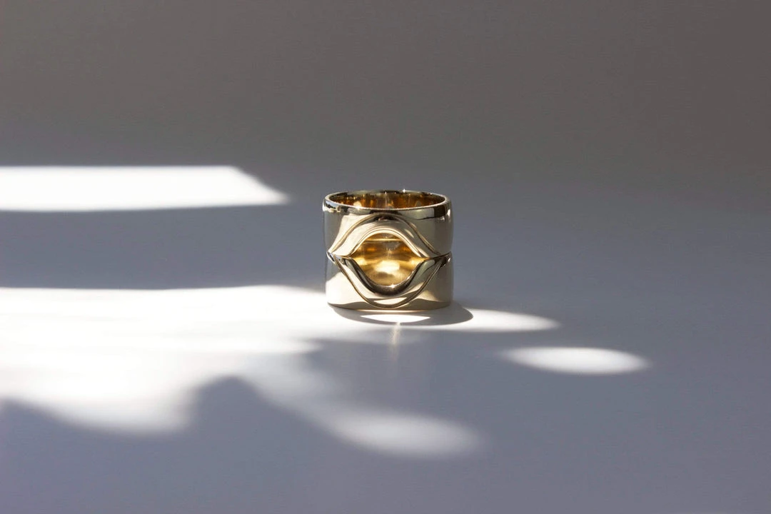 L.Greenwalt Jewelry Special Occasion Monstera Gap Ring L.Greenwalt Jewelry Special Occasion Monstera Gap Ring