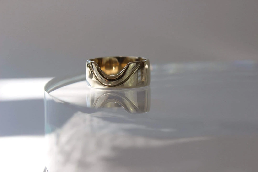 L.Greenwalt Jewelry Special Occasion Monstera Gap Ring L.Greenwalt Jewelry Special Occasion Monstera Gap Ring