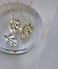 L.Greenwalt Jewelry Best Sellers Monstera Necklace 8 L.Greenwalt Jewelry Best Sellers Monstera Necklace