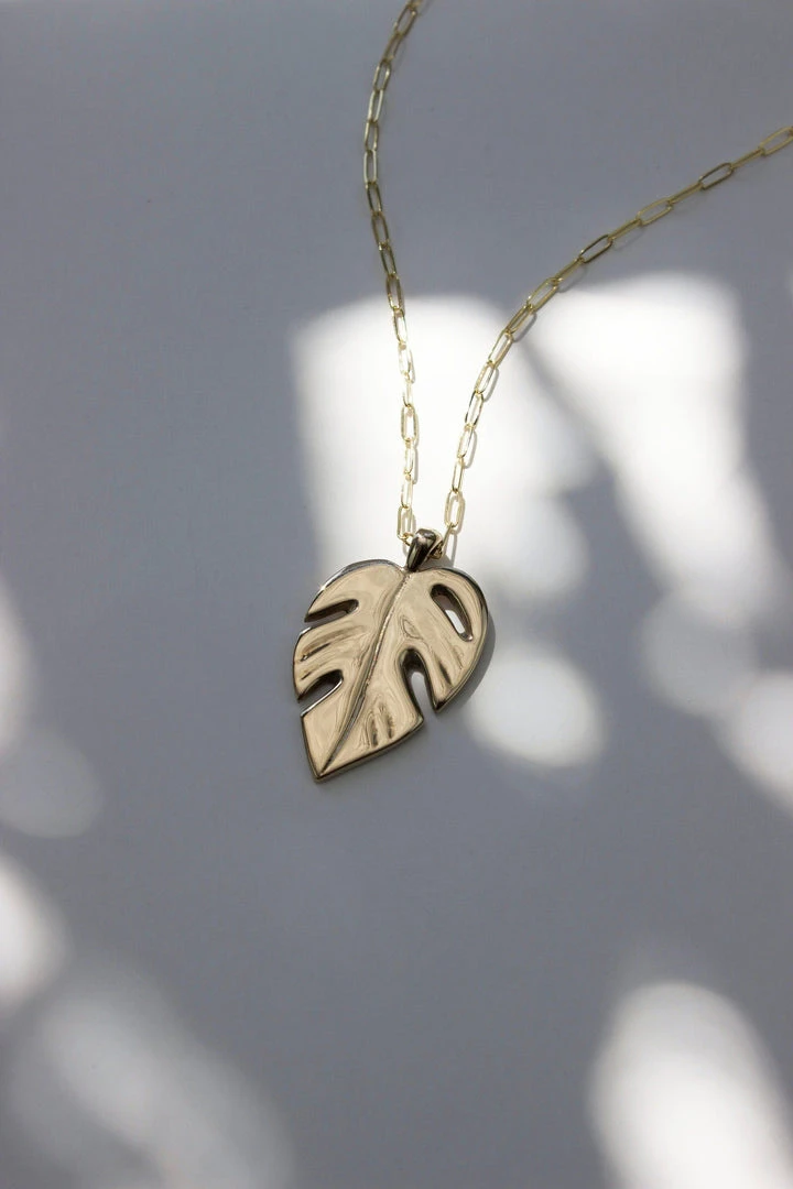 L.Greenwalt Jewelry Best Sellers Monstera Necklace L.Greenwalt Jewelry Best Sellers Monstera Necklace