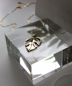 L.Greenwalt Jewelry Best Sellers Monstera Necklace 7 L.Greenwalt Jewelry Best Sellers Monstera Necklace