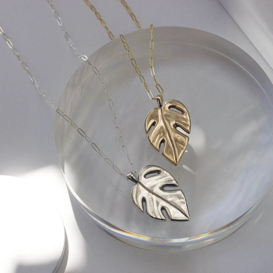 L.Greenwalt Jewelry Best Sellers Monstera Necklace L.Greenwalt Jewelry Best Sellers Monstera Necklace