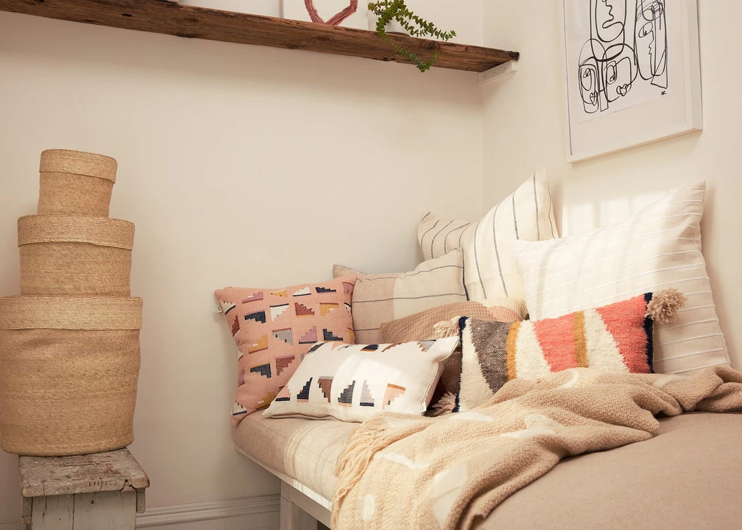 Minna Lidded Palm Basket Minna Lidded Palm Basket