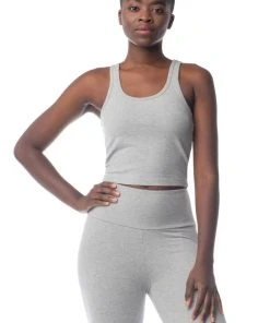 Synergy Organic Clothing Lighten Tank - Heather Gray