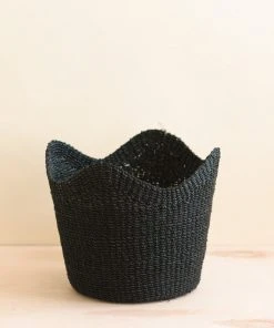 LIKHÂ Black Scallop Basket Home Goods