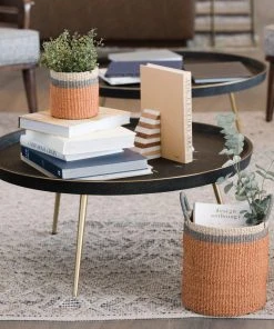 LIKHÂ Coral Floor Basket With Handles