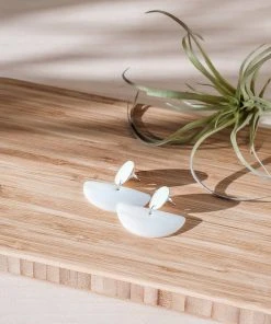 LIKHÂ Geometric Mother Of Pearl Earrings Special Occasion