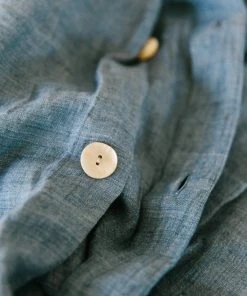 Creative Women Denim Blue Linen Duvet Set Home Goods