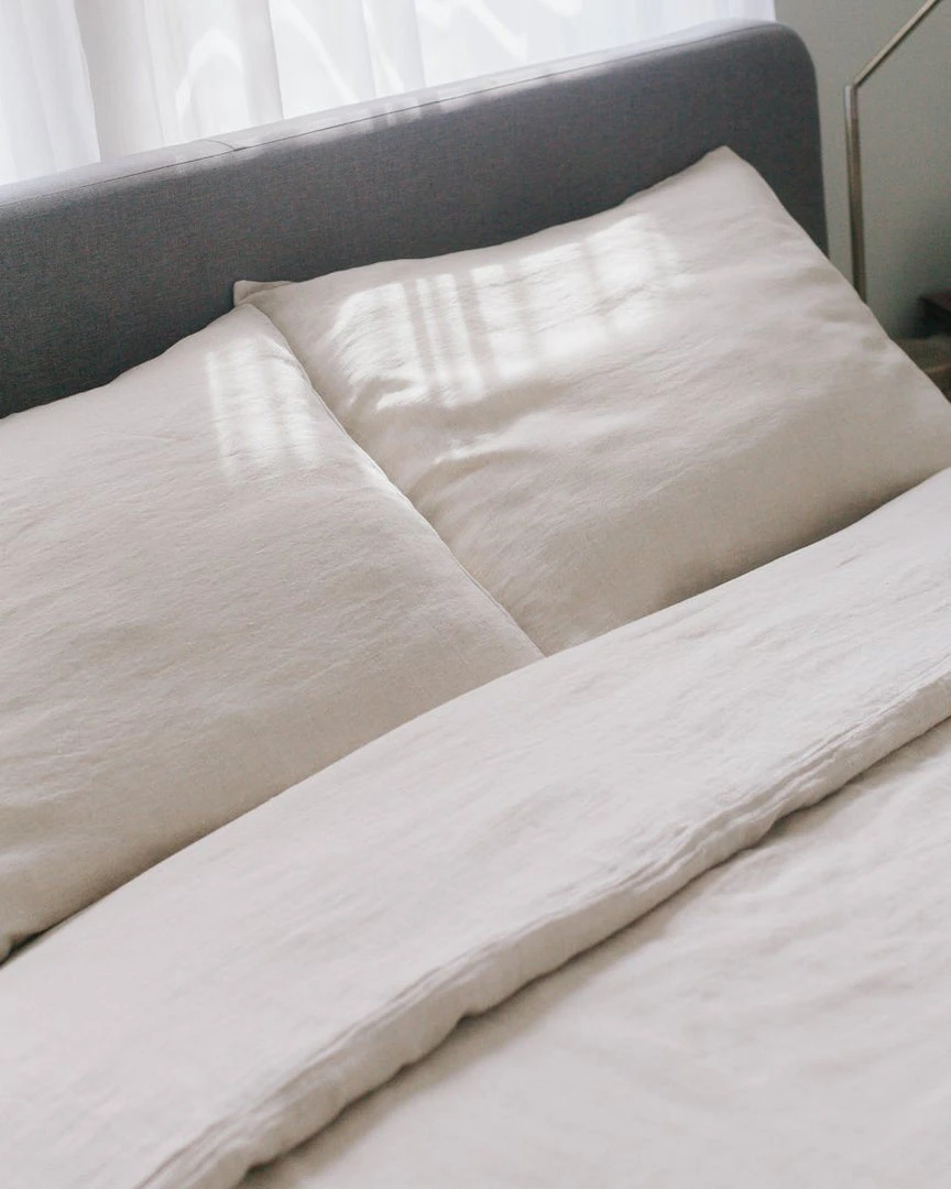 Creative Women Home Goods Natural Chambray Linen Duvet Cover Set Creative Women Home Goods Natural Chambray Linen Duvet Cover Set