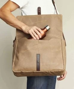 Nisolo Loreto Messenger Bag - Waxed Canvas
