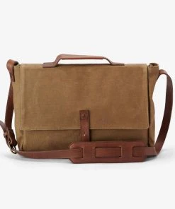 Nisolo Loreto Messenger Bag - Waxed Canvas