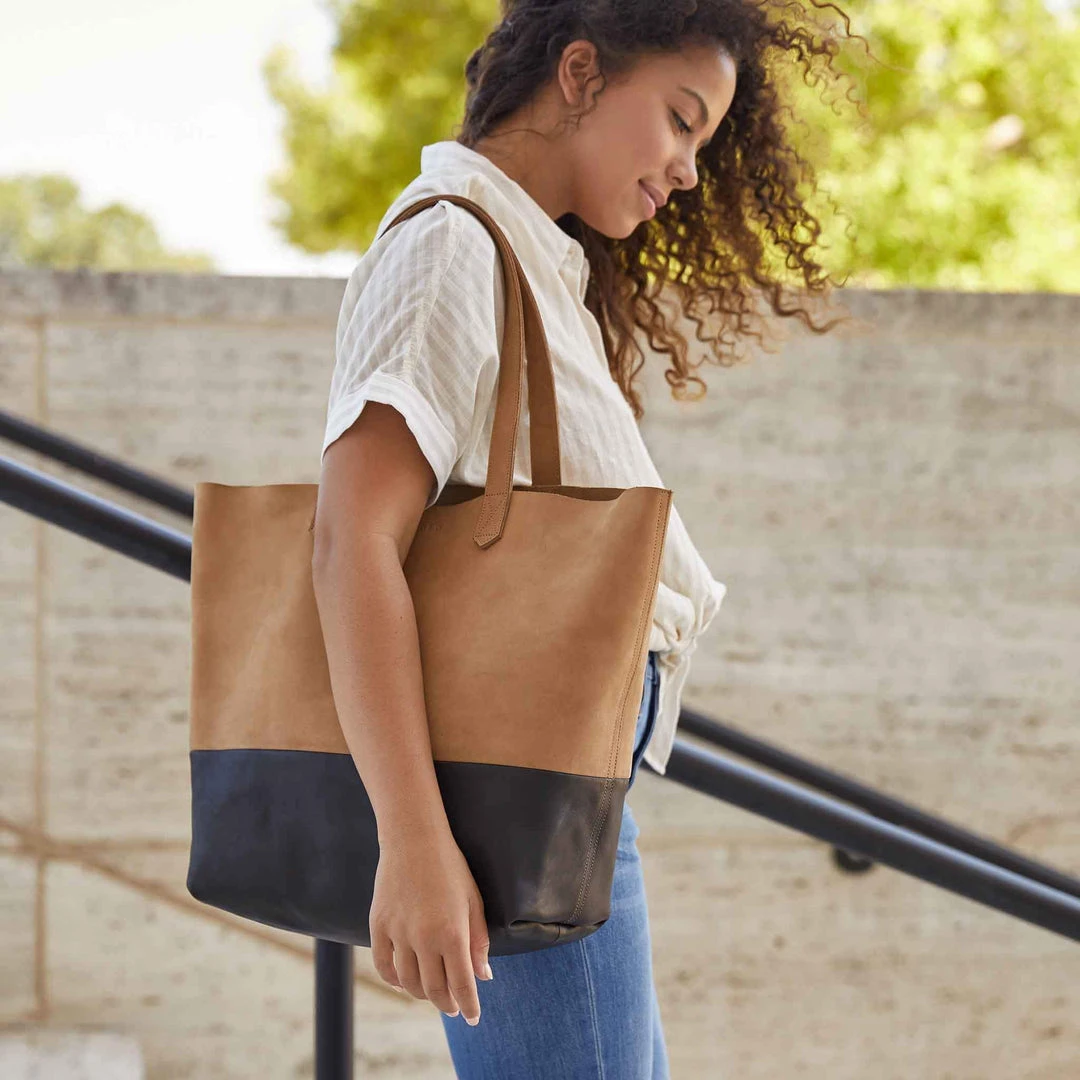 Nisolo Accessories Lori Tote Bag - Black / Sand Nisolo Accessories Lori Tote Bag - Black / Sand