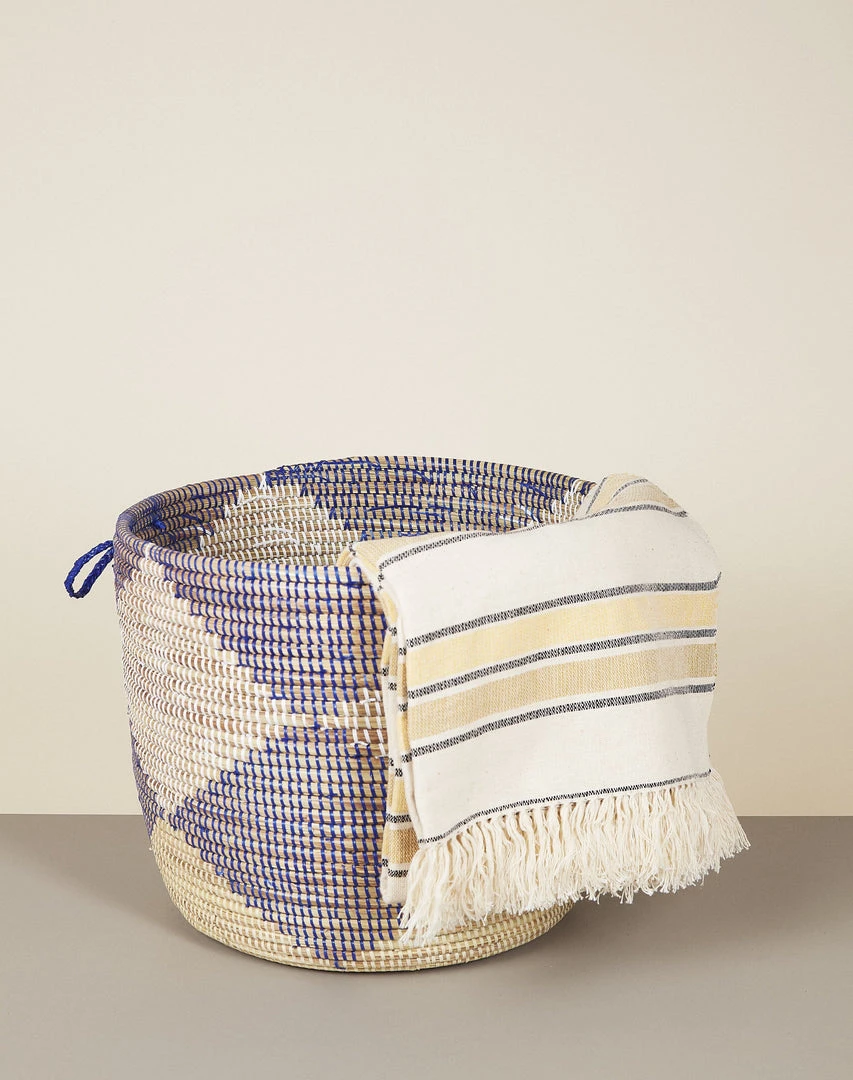 Mbare Low Patterned Hamper Basket Home Goods Mbare Low Patterned Hamper Basket Home Goods