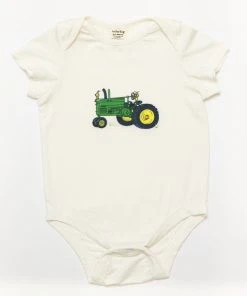 Lucky Bug Clothing Baby's Essential Bamboo Tractor Onesie