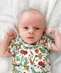 Lucky Bug Clothing Baby's Essential Bamboo Veggie Garden Onesie Kids' + Baby