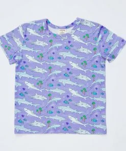 Lucky Bug Clothing Kids' Lemon Shark Bamboo Play T-Shirt