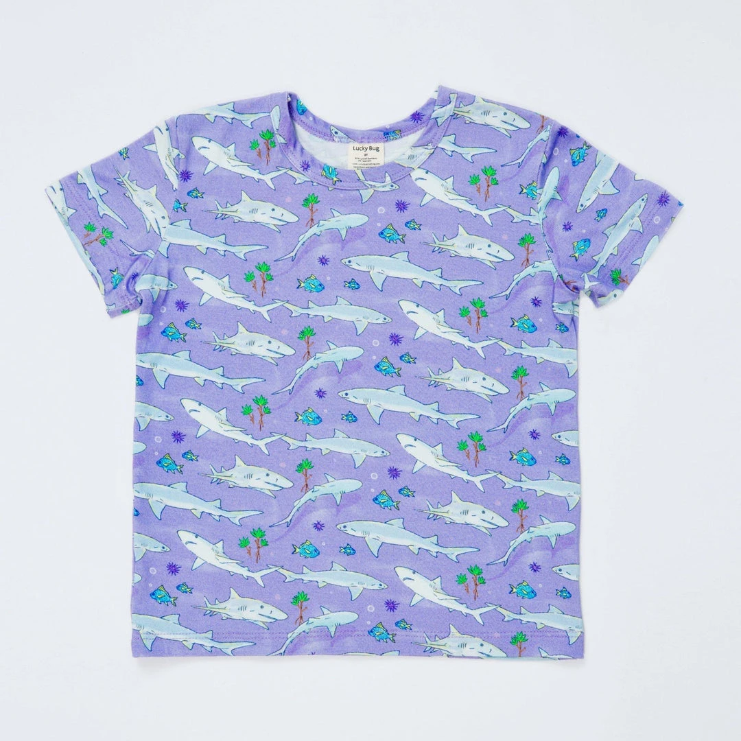 Lucky Bug Clothing Kids' Lemon Shark Bamboo Play T-Shirt Lucky Bug Clothing Kids' Lemon Shark Bamboo Play T-Shirt