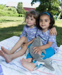 Lucky Bug Clothing Kids' Lemon Shark Bamboo Play T-Shirt 2 Lucky Bug Clothing Kids' Lemon Shark Bamboo Play T-Shirt