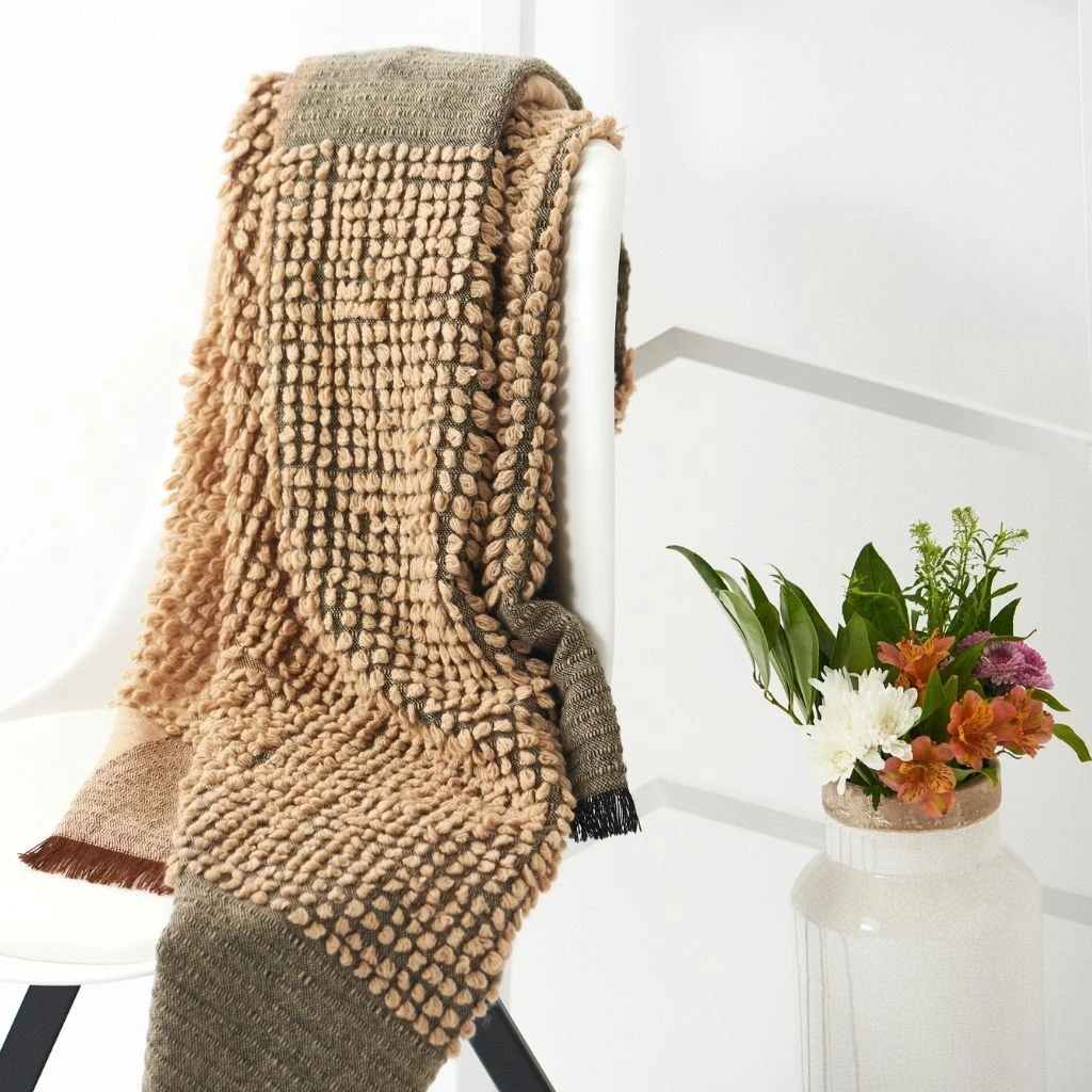 Studio Variously Home Goods Macaroon Merino Wool Throw Blanket Studio Variously Home Goods Macaroon Merino Wool Throw Blanket