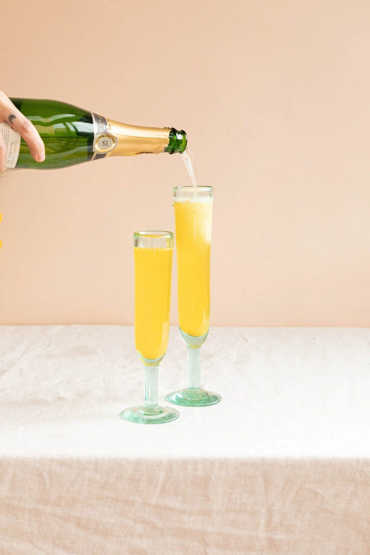 Magda Made Best Sellers Recycled Glass Champagne Flutes Magda Made Best Sellers Recycled Glass Champagne Flutes