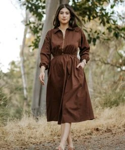 Mien Clothing Maison Midi Dress - Hickory