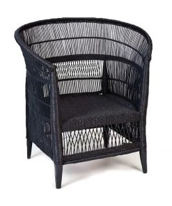 Mbare Furniture Malawi Cane Chair - Black