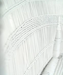 Mbare Malawi Cane Loveseat - White