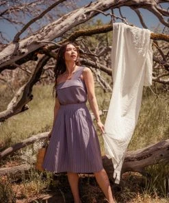 Valani Malina Tencel Top - Purple Sage Clothing