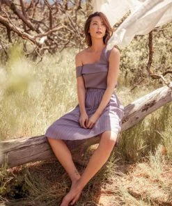 Valani Malina Tencel Top - Purple Sage Clothing