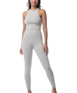 Synergy Organic Clothing Manipura Legging - Heather Gray