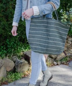 Will & Atlas Accessories Marin Jute Shopper - Slate 2 Will & Atlas Accessories Marin Jute Shopper - Slate