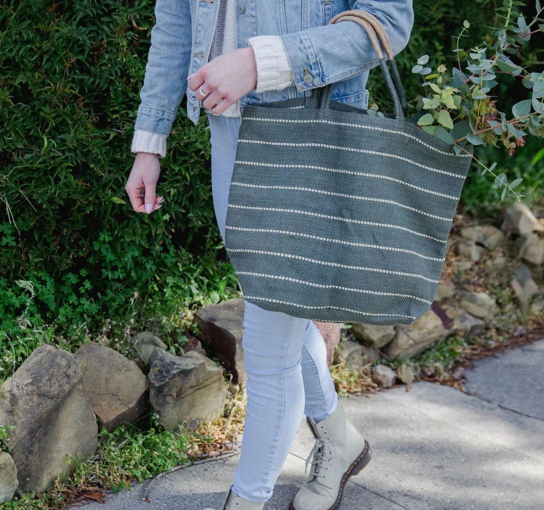 Will & Atlas Accessories Marin Jute Shopper - Slate Will & Atlas Accessories Marin Jute Shopper - Slate