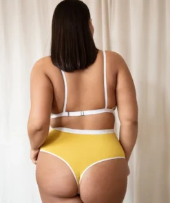 Mary Young High Waist Bamboo Thong - Citrine Sustainable Materials