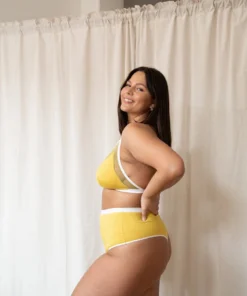 Mary Young High Waist Bamboo Thong - Citrine Sustainable Materials