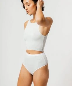 Mary Young High Waist Bamboo Thong - Concrete Sustainable Materials