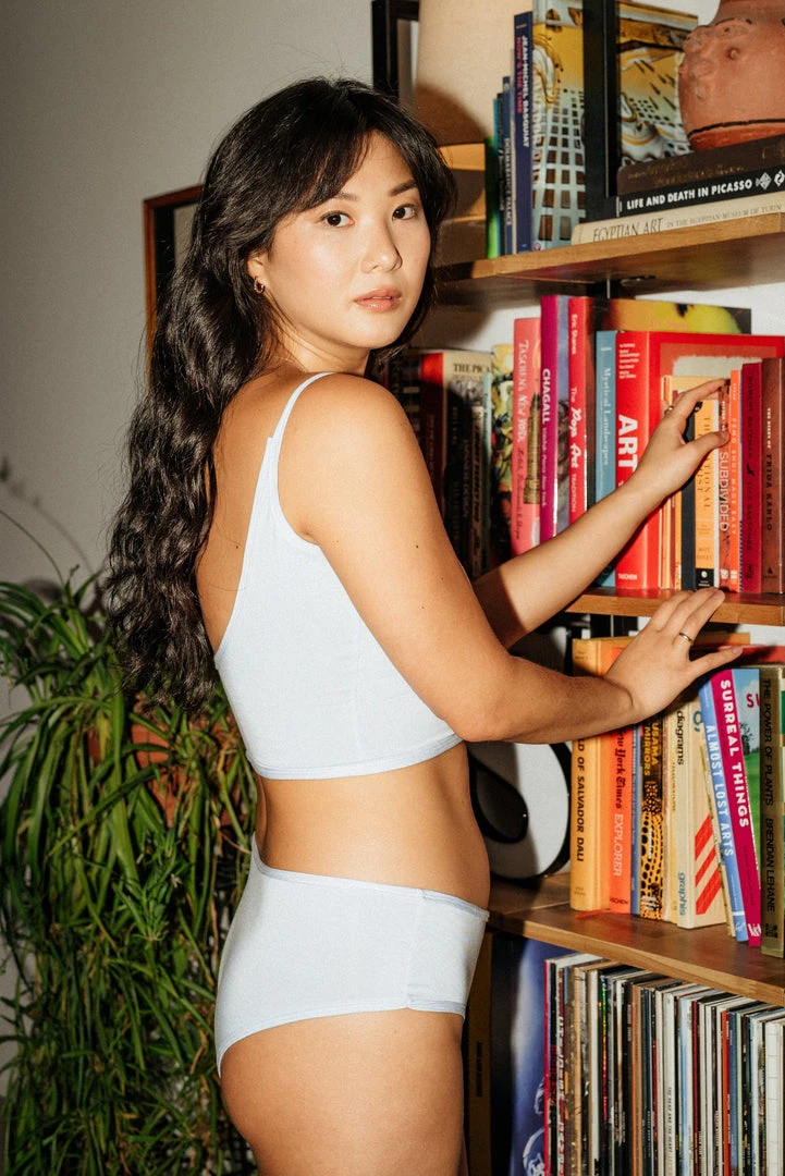 Mary Young Moana Bamboo Hip Bikini Underwear - Sky Blue Underwear + Bras Mary Young Moana Bamboo Hip Bikini Underwear - Sky Blue Underwear + Bras