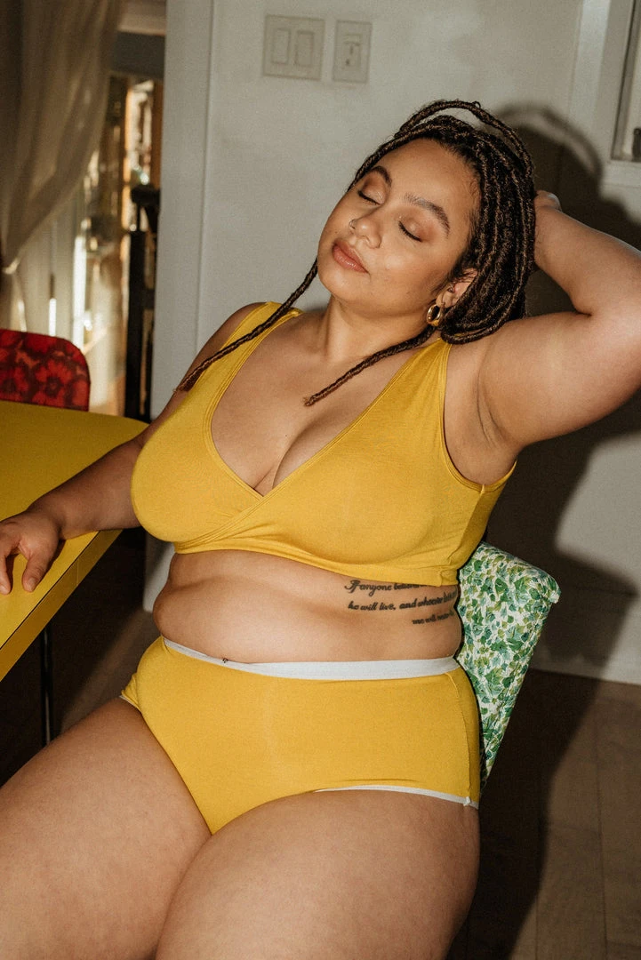 Mary Young Underwear + Bras Sora Bamboo Bra - Citrine Mary Young Underwear + Bras Sora Bamboo Bra - Citrine