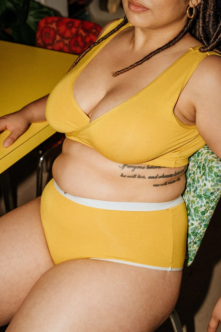 Mary Young Underwear + Bras Sora Bamboo Bra - Citrine Mary Young Underwear + Bras Sora Bamboo Bra - Citrine