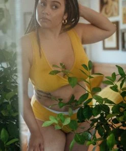 Mary Young Underwear + Bras Sora Bamboo Bra - Citrine 2 Mary Young Underwear + Bras Sora Bamboo Bra - Citrine