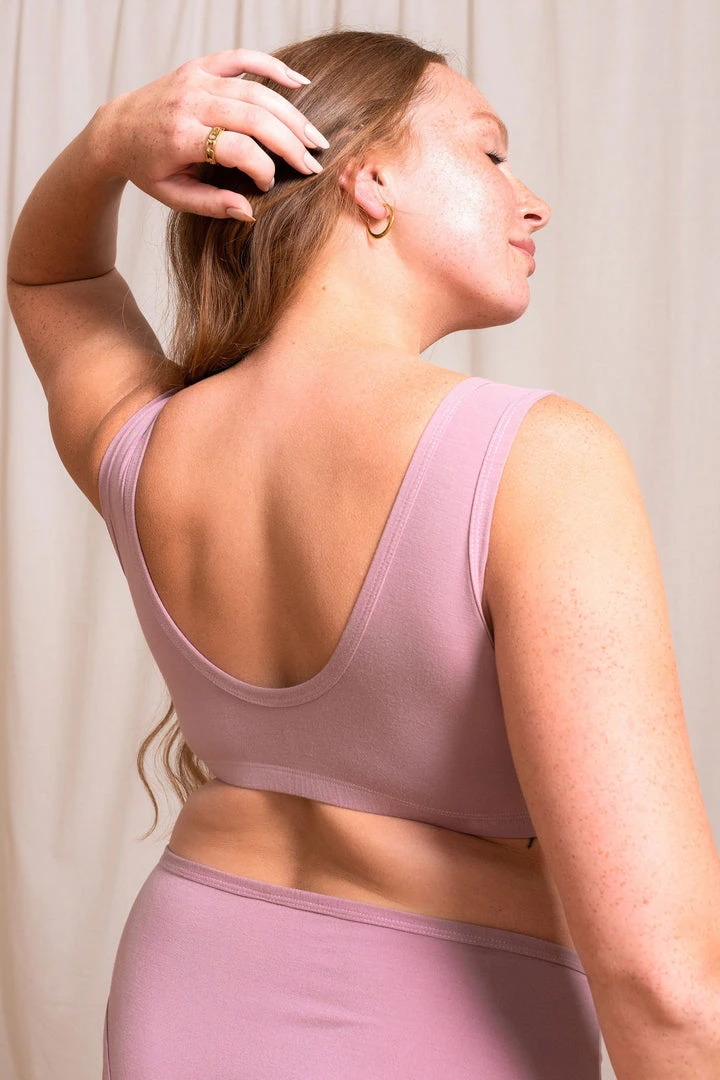 Mary Young Underwear + Bras Sora Bamboo Bra - Dusty Rose Mary Young Underwear + Bras Sora Bamboo Bra - Dusty Rose