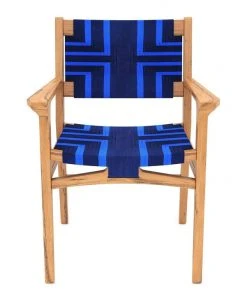 Masaya & Co. Chontales Arm Chair - Midnight Blue Pattern 2 Masaya & Co. Chontales Arm Chair - Midnight Blue Pattern