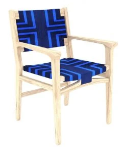 Masaya & Co. Chontales Arm Chair - Midnight Blue Pattern 6 Masaya & Co. Chontales Arm Chair - Midnight Blue Pattern