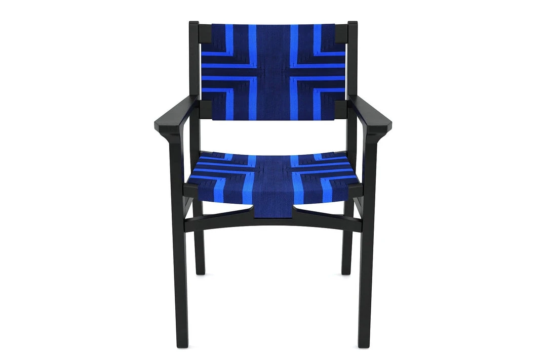 Masaya & Co. Chontales Arm Chair - Midnight Blue Pattern Masaya & Co. Chontales Arm Chair - Midnight Blue Pattern
