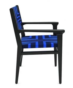 Masaya & Co. Chontales Arm Chair - Midnight Blue Pattern 8 Masaya & Co. Chontales Arm Chair - Midnight Blue Pattern