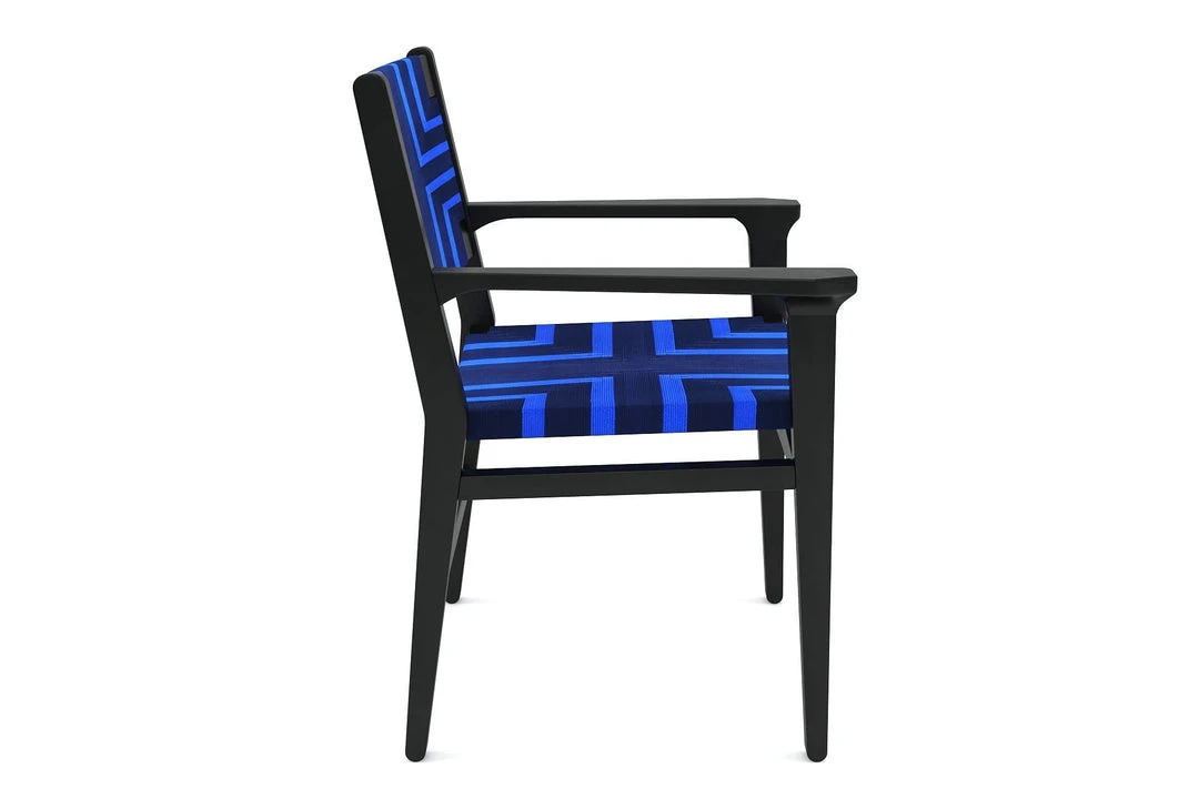 Masaya & Co. Chontales Arm Chair - Midnight Blue Pattern Masaya & Co. Chontales Arm Chair - Midnight Blue Pattern