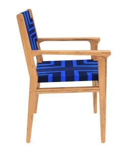 Masaya & Co. Chontales Arm Chair - Midnight Blue Pattern 3 Masaya & Co. Chontales Arm Chair - Midnight Blue Pattern