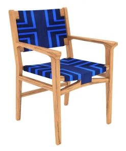 Masaya & Co. Chontales Arm Chair - Midnight Blue Pattern 11 Masaya & Co. Chontales Arm Chair - Midnight Blue Pattern