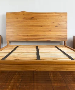 Masaya & Co. Gavilana Live Edge Teak Bed Furniture